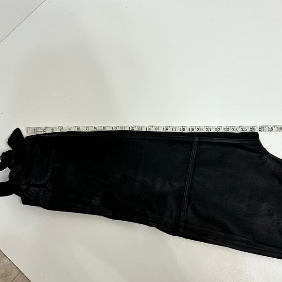 7 For All Mankind Bow Tie Balloon Cropped Pants Black High Waist 30 - Picture 10 of 12